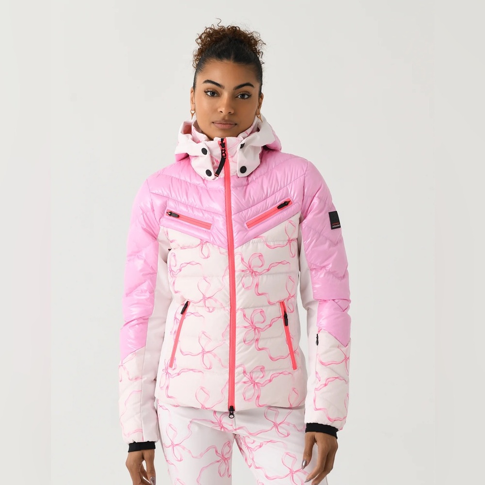 LoveShackFancy X Bogner Fire + Ice Pink Bow Ski Outfit - Picture 4 of 15